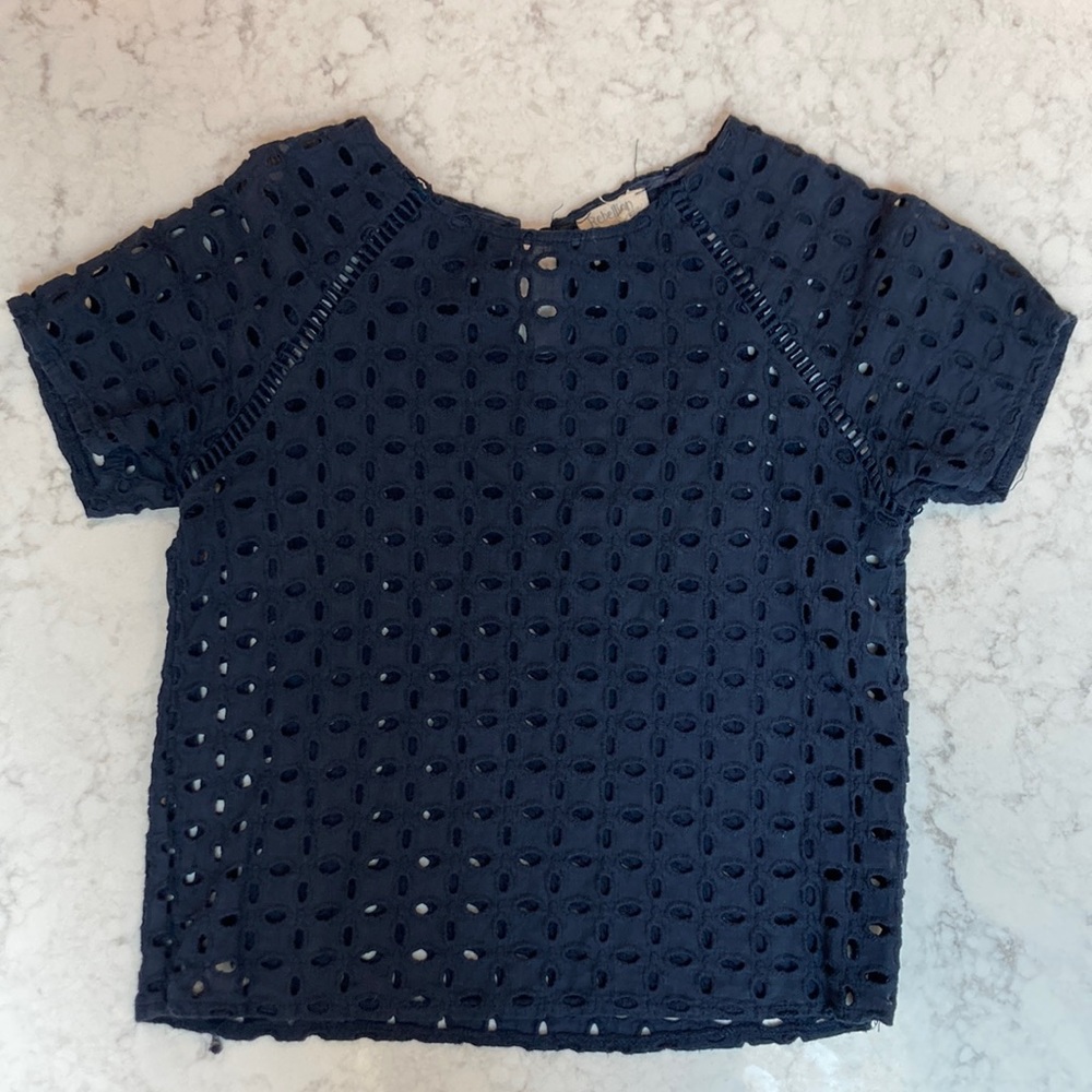 Cropped detailed tee